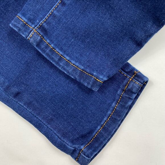 Machine Nouvelle Mode Distressed Jeans Blue Skinny Juniors sz 3 Lace Up Fly - Picture 9 of 12